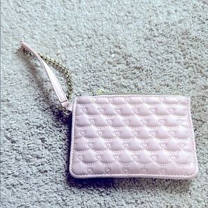 Betsy Johnson Pink Quilted Wristlet